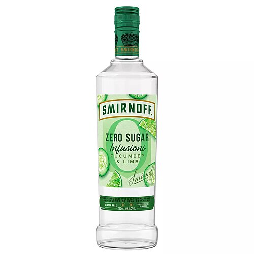 Smirnoff Zero Sugar Infusions Cucumber & Lime Vodka 750ml - Crown Wine and Spirits
