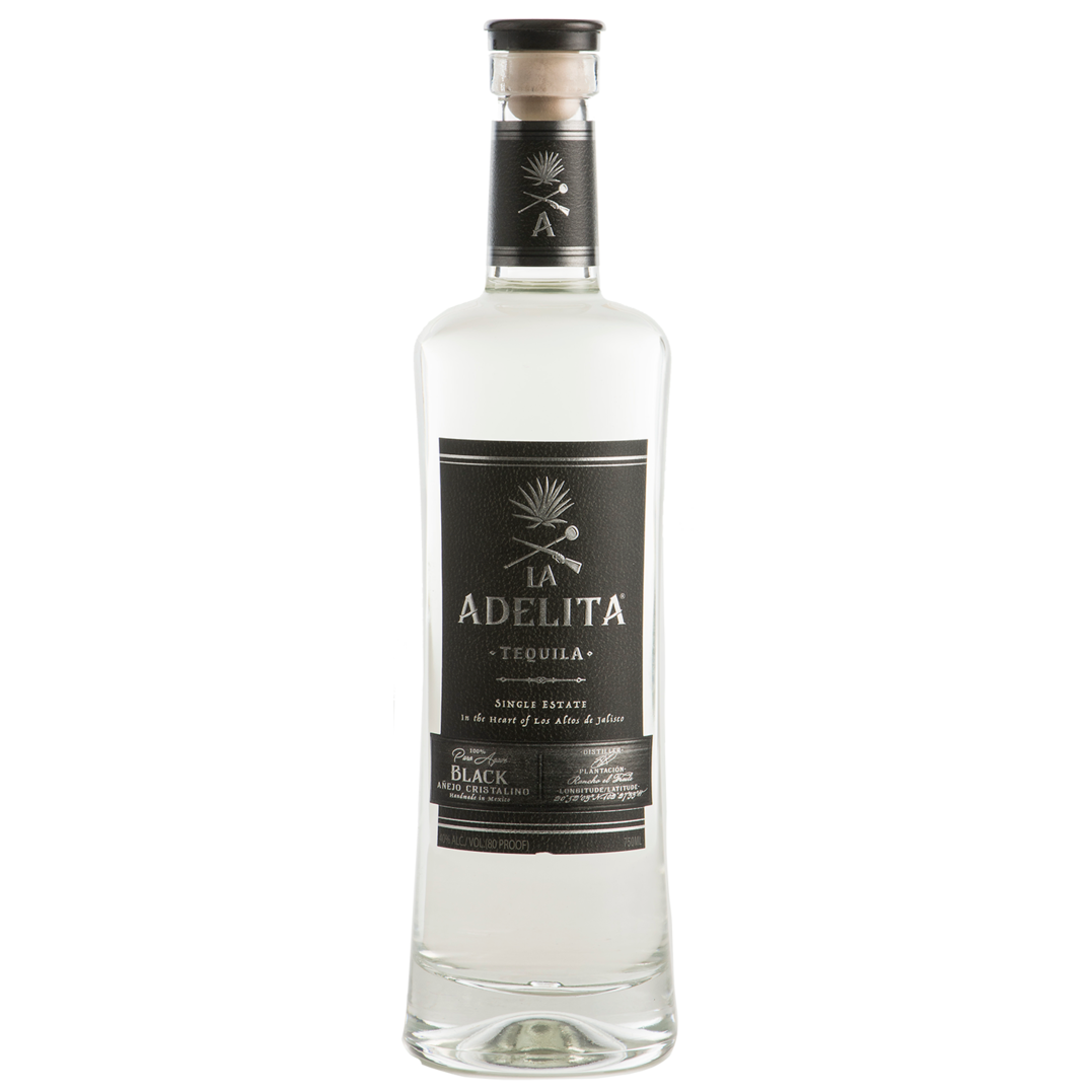 La Adelita Black Anejo Cristalino Tequila 750mL - Crown Wine and Spirits