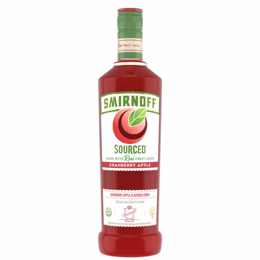 Smirnoff Sourced Cranberry Apple Vodka 750mL - Crown Wine and Spirits